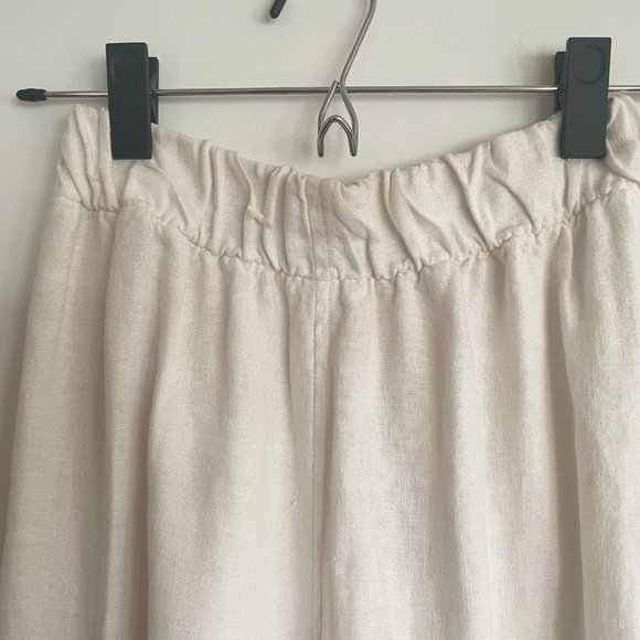 Elizabeth Suzann Florence Pant in Ivory Linen - Picture 3 of 7